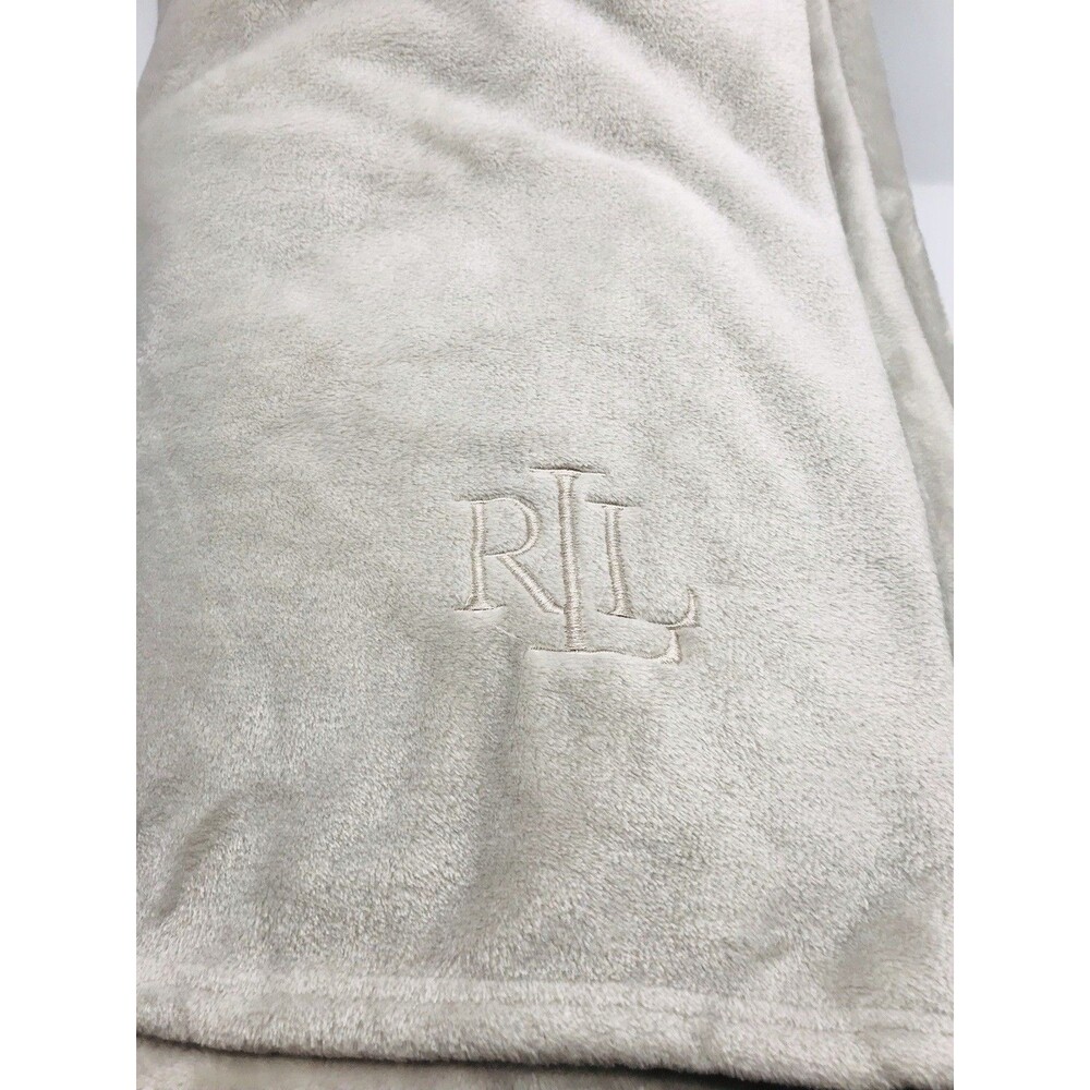 Lauren Ralph Lauren Blanket Full/Queen Plush Cover Throw Luxuriously Soft